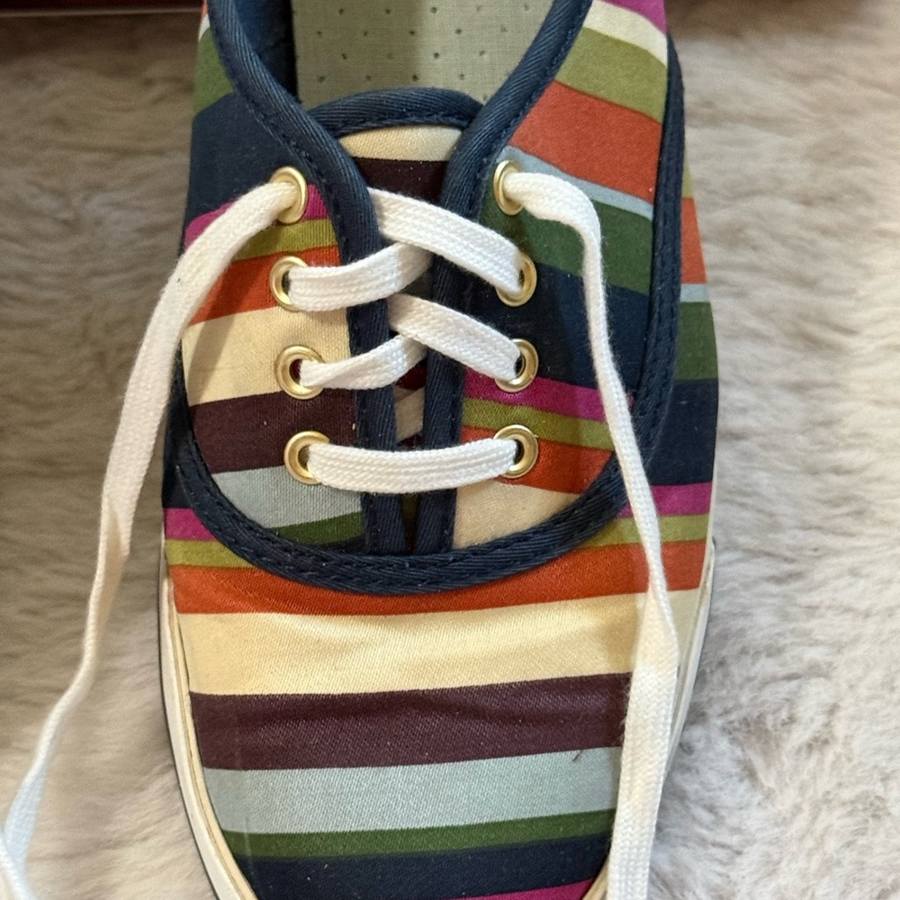 Coach Audrina in Multi Stripe Canvas Sneakers - Picture 3 of 14